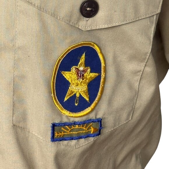 Vtg 80s Boy Scouts America Official Patrol Leader Shirt S Patches Uniform *READ* - Picture 4 of 12